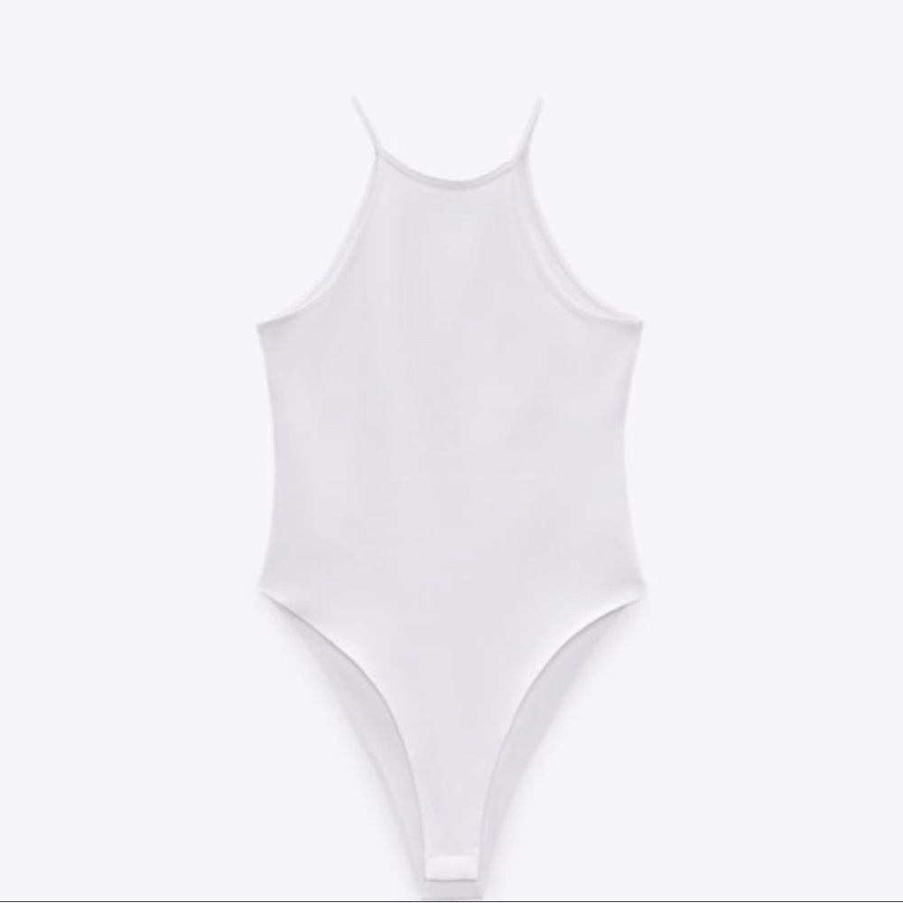 NWT Zara White tank bodysuit
